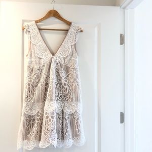 Vici White Lace Dress. SZ: M So Sweet!!